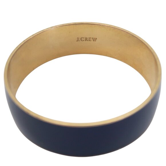 J CREW navy blue enamel bangle bracelet - Picture 5 of 6